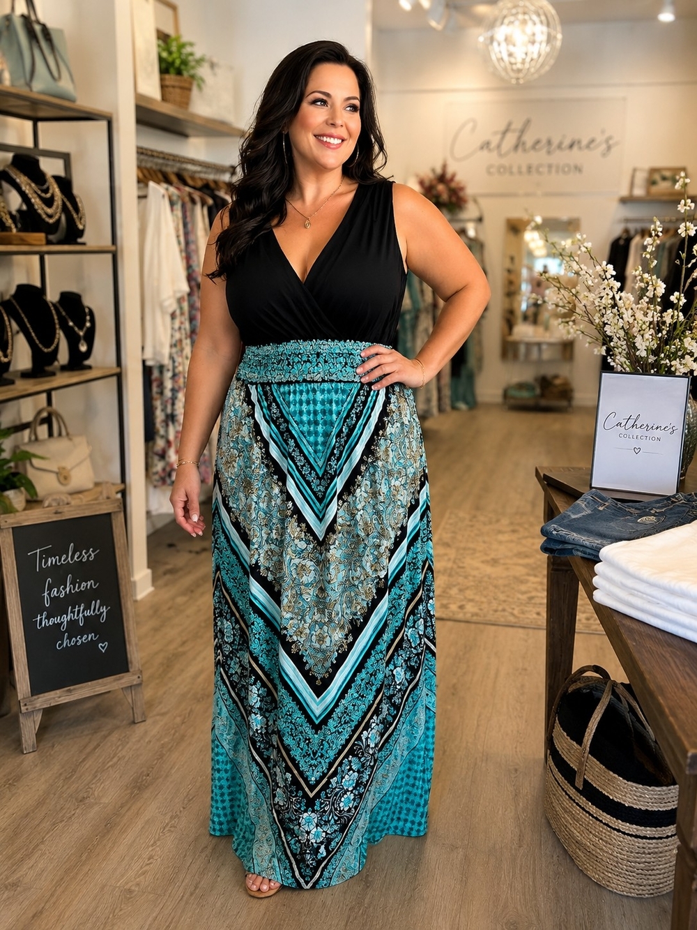 London Times Women's Maxi Dress – Size 18W